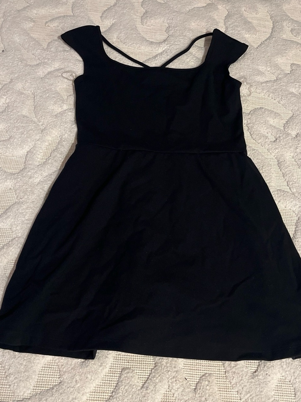 wild fable Black Mini Fit-and-Flare Dress
